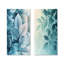 Dégradé de feuilles, minimalisme, photo I - art mural floral 2 panneaux-2136825112-2136825115