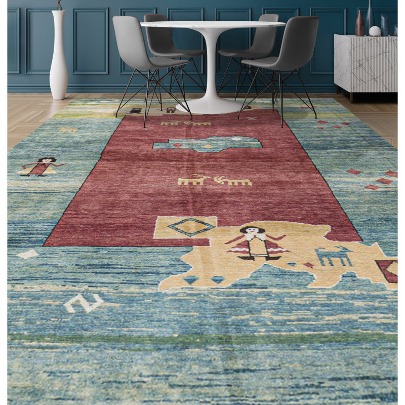 Hand-Knotted High-Quality Brown Area Rug