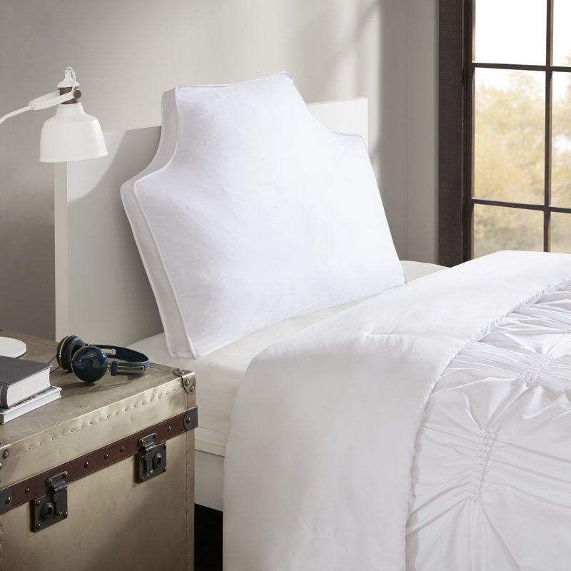 Oreiller surdimensionné en toile 100% coton, Blanc