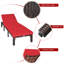 Chaise longue inclinable avec coussin en rotin-52954548