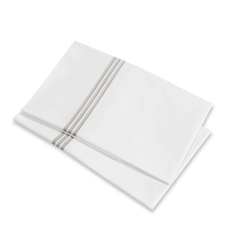 Platinum Pillow Case, Standard Pillowcase, White/Pearl