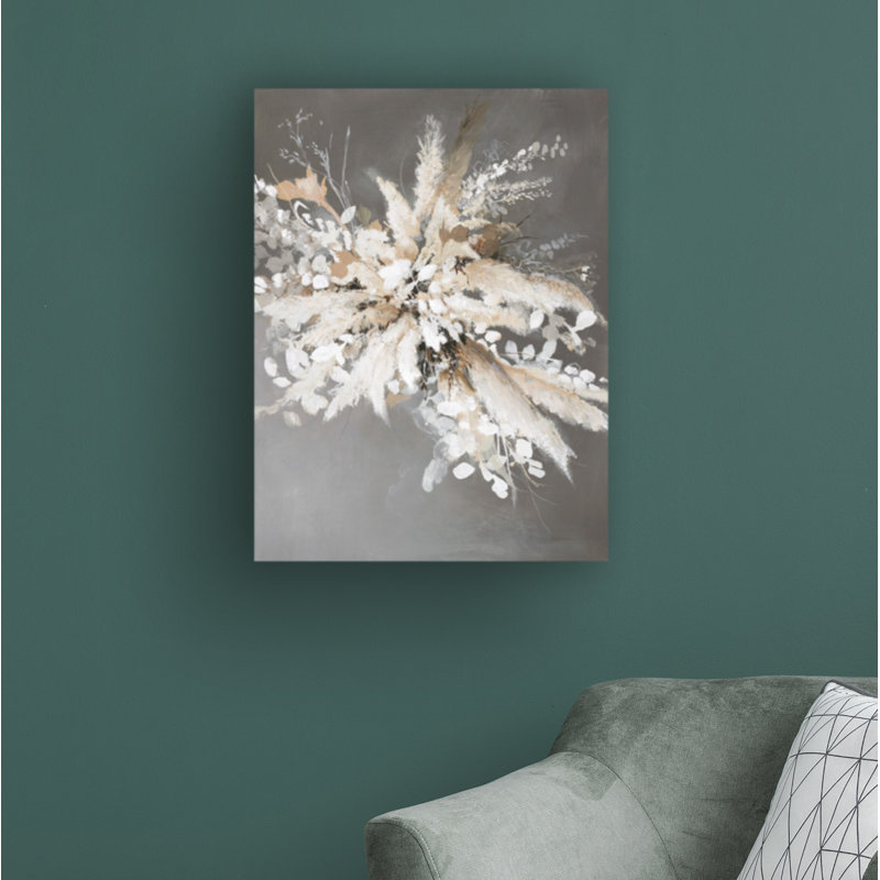«Light Leaves 1» par Design Fabrikken - peinture sur toile tendue, H 47 po x l 35 po x P 2 po