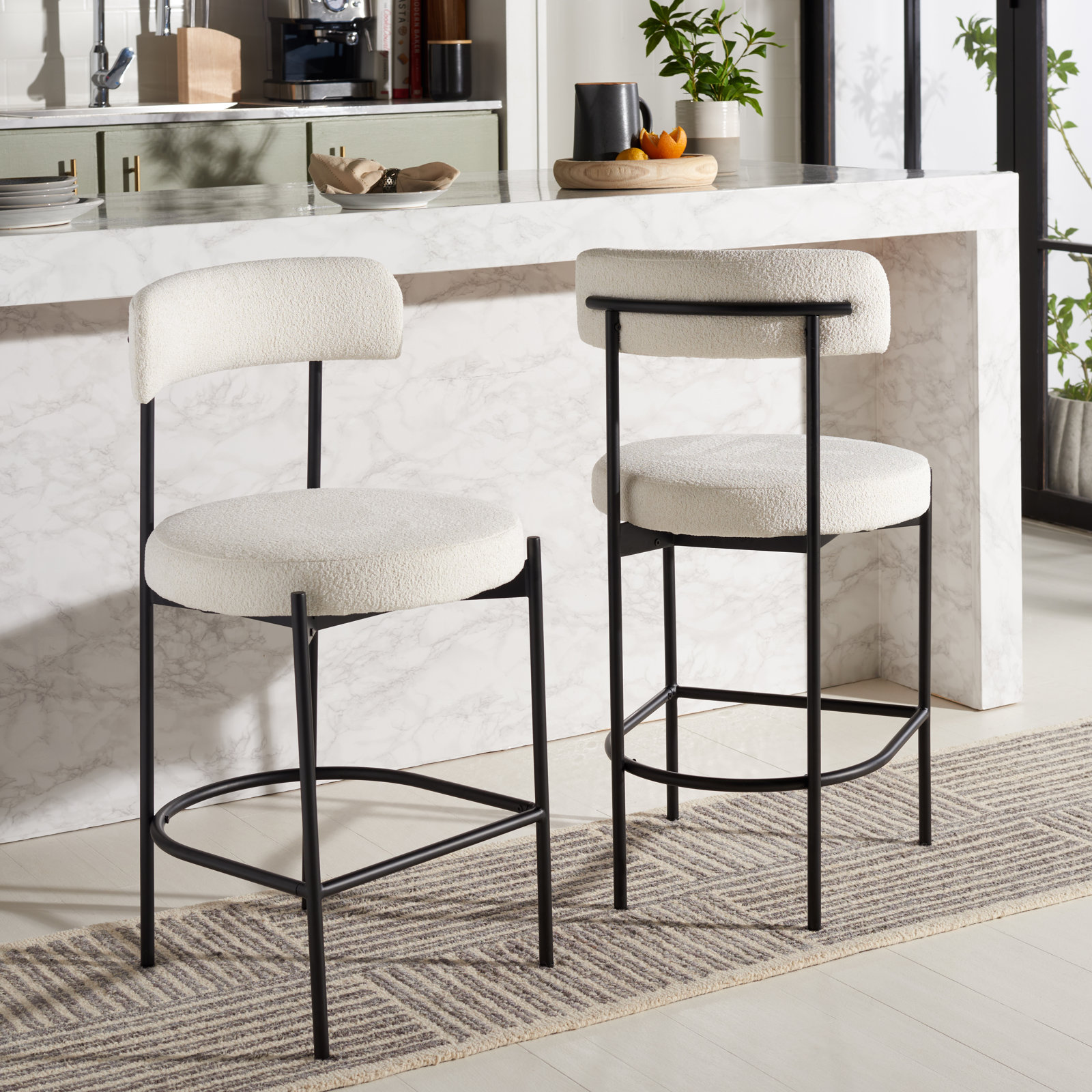 Liana 26.5'' Counter Stool, White