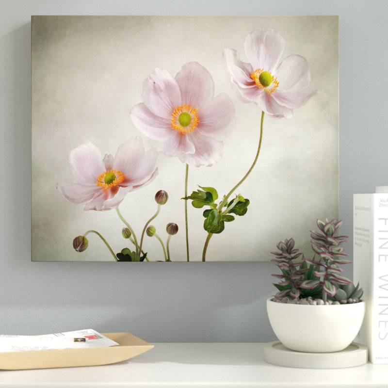 « anemones », impression sur toile, H 12 po x l 16 po x P 1,5 po