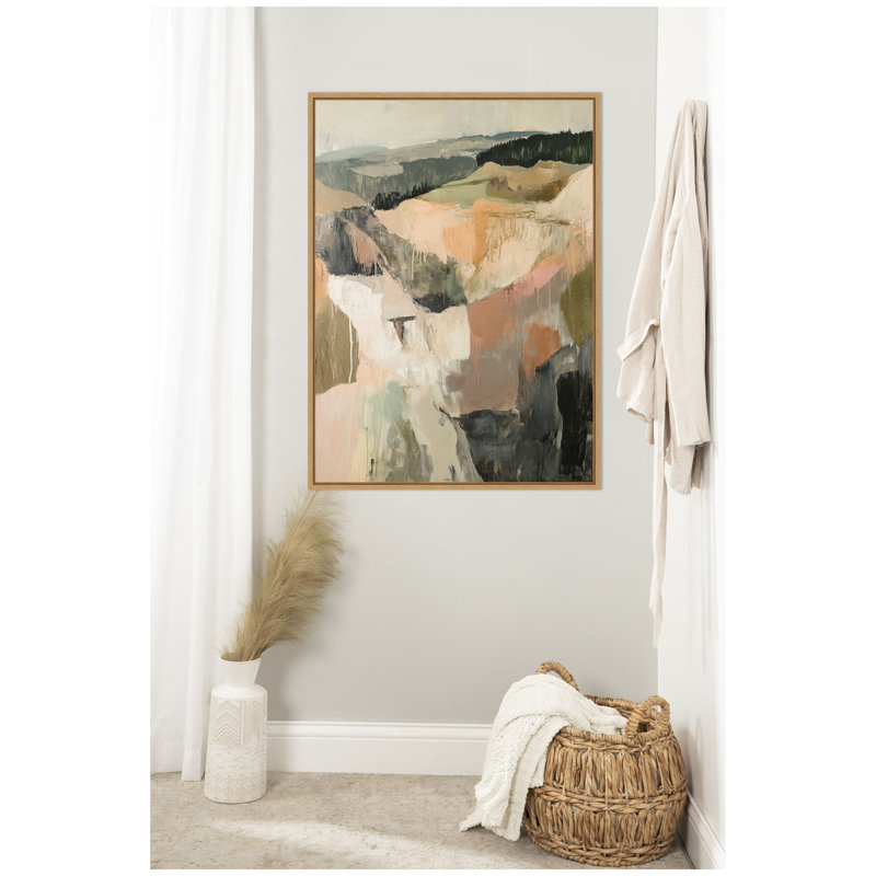 «Tonal Mountains I» par Amy Lighthall, reproduction d'art sur toile encadrée