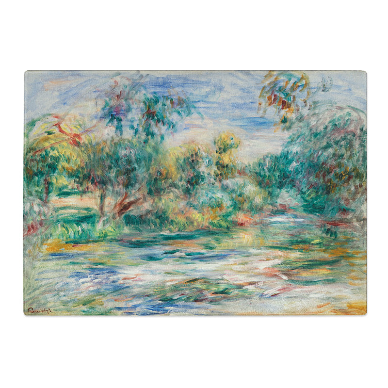 Landscape Vol.1 by Pierre-Auguste Renoir Chopping Board, 0.4cm H x 20cm W x 28.5cm L