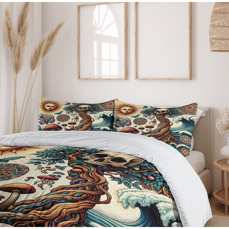 Occult Art Duvet Cover, King Duvet Cover + 2 Standard Shams