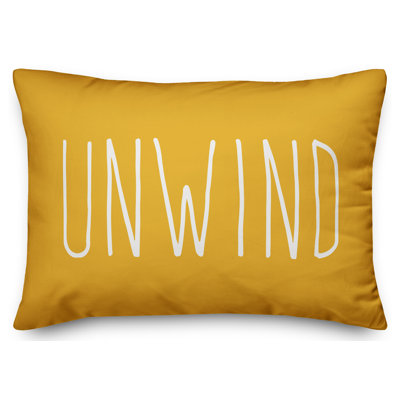 Yes! Textual Outdoor Reversible Throw Pillow
