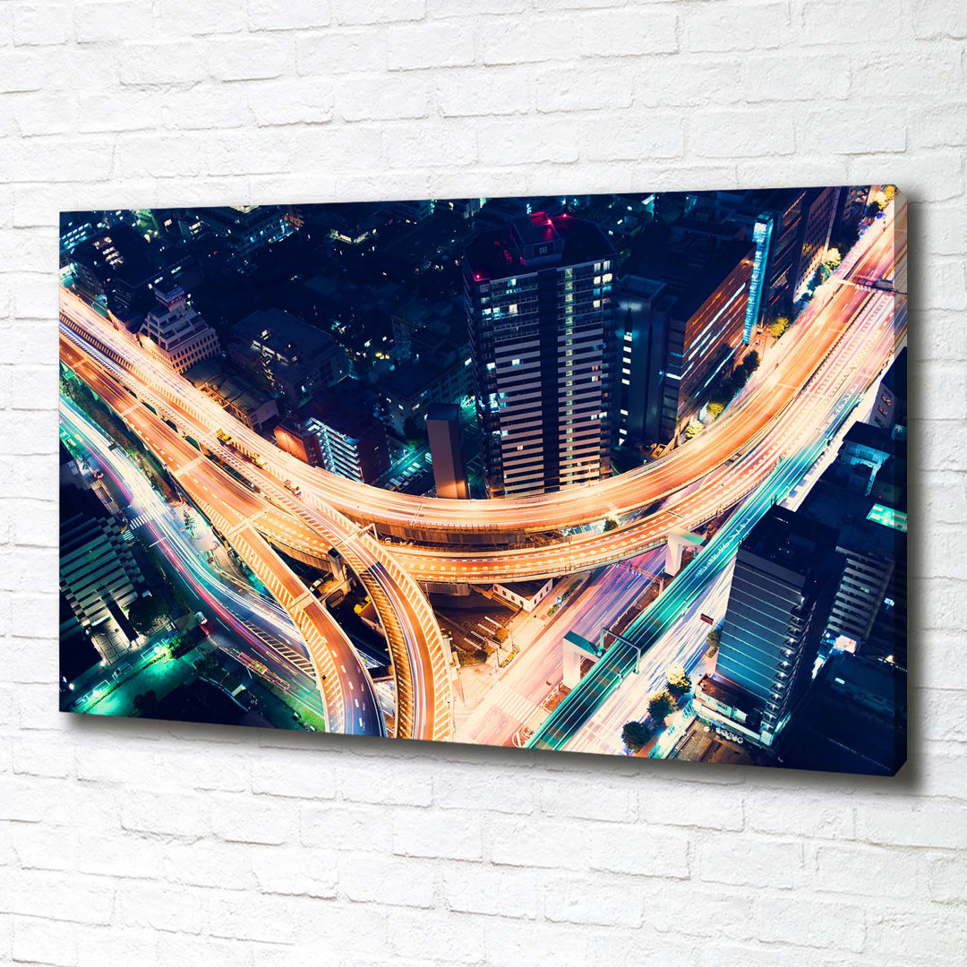 Highway in Tokyo - Ungerahmte Kunstdrucke auf Leinwand