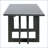 82" Extendable Trestle Dining Table with Two 12" Leaves