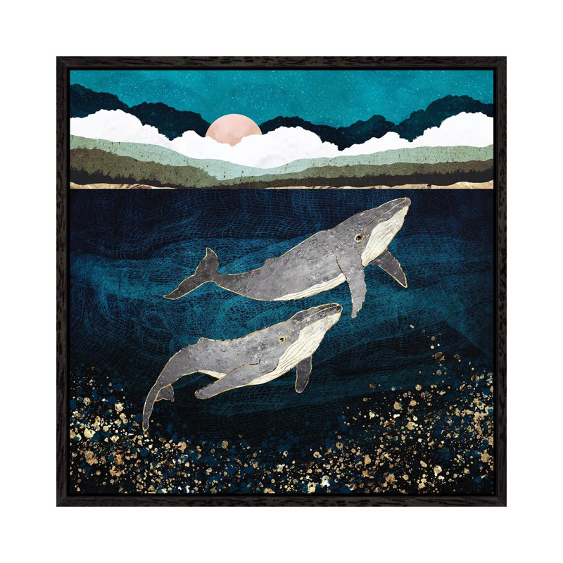 Bond VI - Print on Canvas, Black Framed, 45.72 cm H x 45.72 cm W