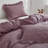 Linen Ruffled Duvet Cover Set-719121906-696302582