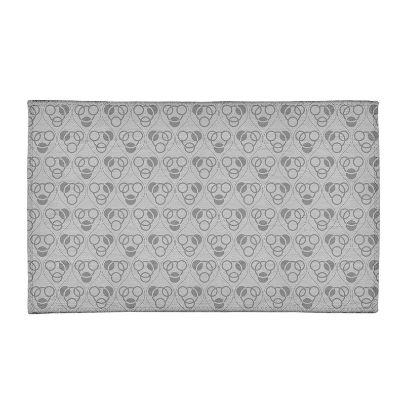 Tapis gris clair/gris foncé/gris foncé, Rectangle 4 pi x 6 pi