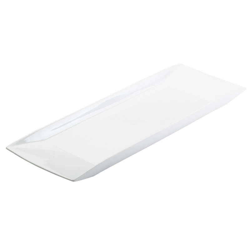 Plateau en porcelaine Gourmet, H 1 po x l 23 po x P 7 po