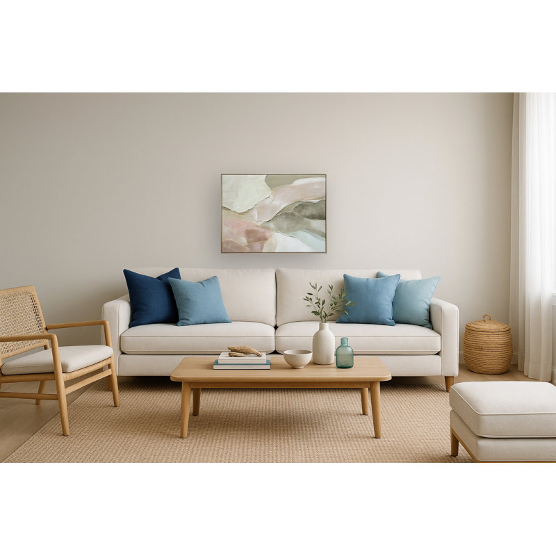 Art mural encadré Ethereal Layers - 35 po x 47 po - Cadre champagne