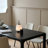 Black Rectangular Solid wood Dining Table For Dining Room/Kitchen-572033003