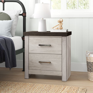 Baron Two-Tone Nightstand with USB Charger