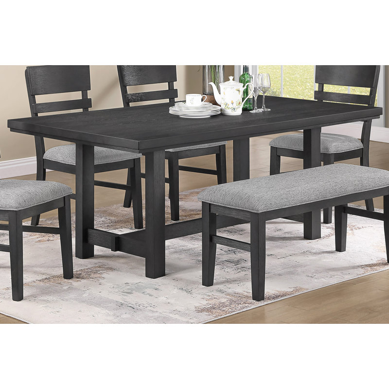 with Solid Wood Base Dining Table