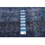 Tapis unique en laine noué à la main bleu marine / noir nouvel âge 6 pi 8 po x 9 pi 11 po Onondaga