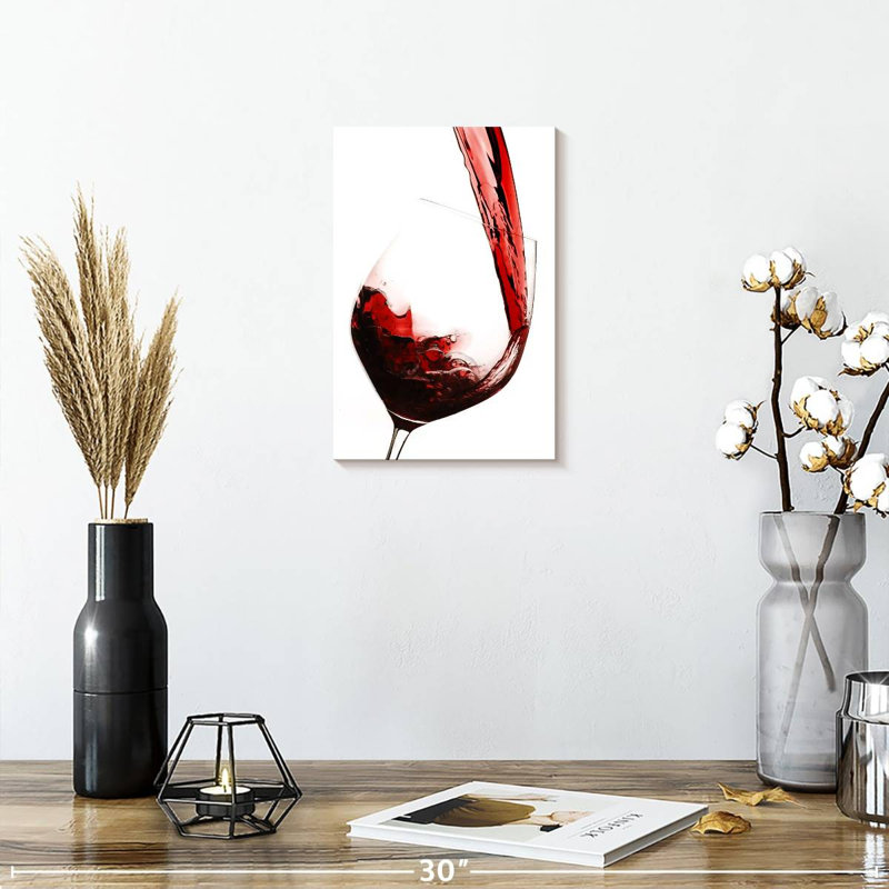 Yarlin Red Wine Flow, 12" H x 8" W