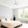 66 Inch Low Profile Ceiling Fan With Dimmable Lights And Smart Remote Control 6 Speed Reversible Noiseless DC Motor For Indoor