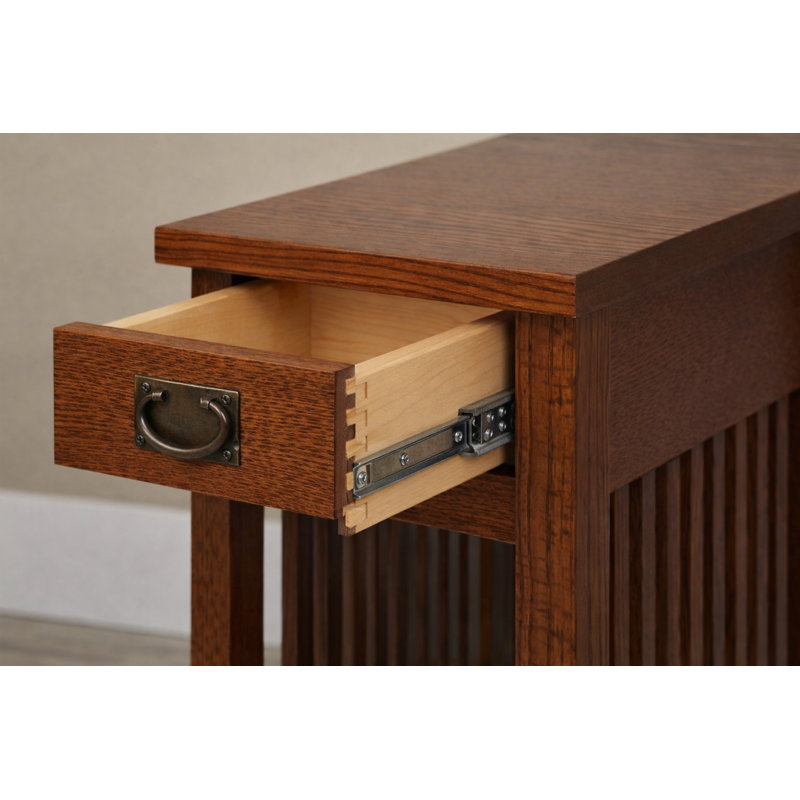Vivre Solid Wood Top 1 End Table with Storage