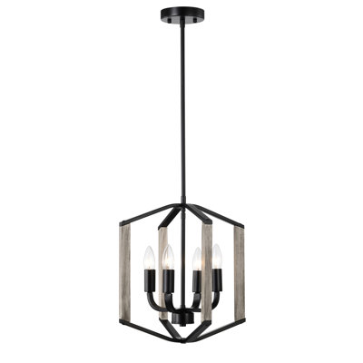 Luminaire suspendu géométrique 4 lumières Najier