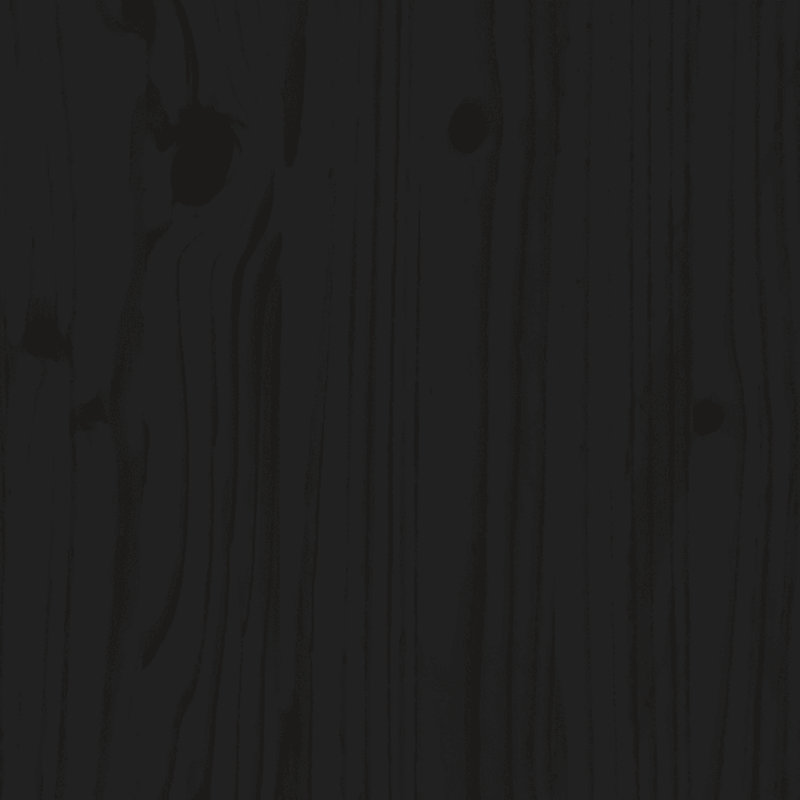 Burley Solid Wood Headboard, Black, 140.5 x 100 cm