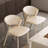 White Solid back side Chair(Set of 2)