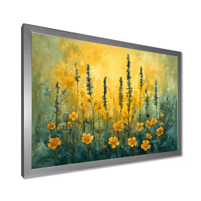 Fleurs sauvages des prairies par la campagne I - Art mural grand fleurs sauvages