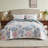 Microfiber Print Quilt Bedding Set, Soft Lightweight Coverlet For All Season-104192698-104550465
