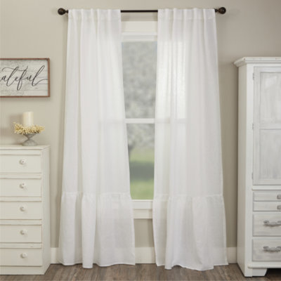 Provincial Linen White Panel Set of 2