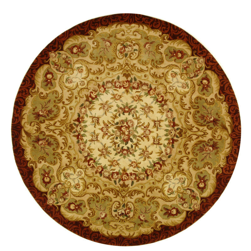 Tosca Hand Tufted Wool Oriental Rug, Round 6'