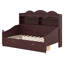Lit de jour simple avec 2 tiroirs, structure de lit de jour en bois avec tablettes de rangement-1524464867