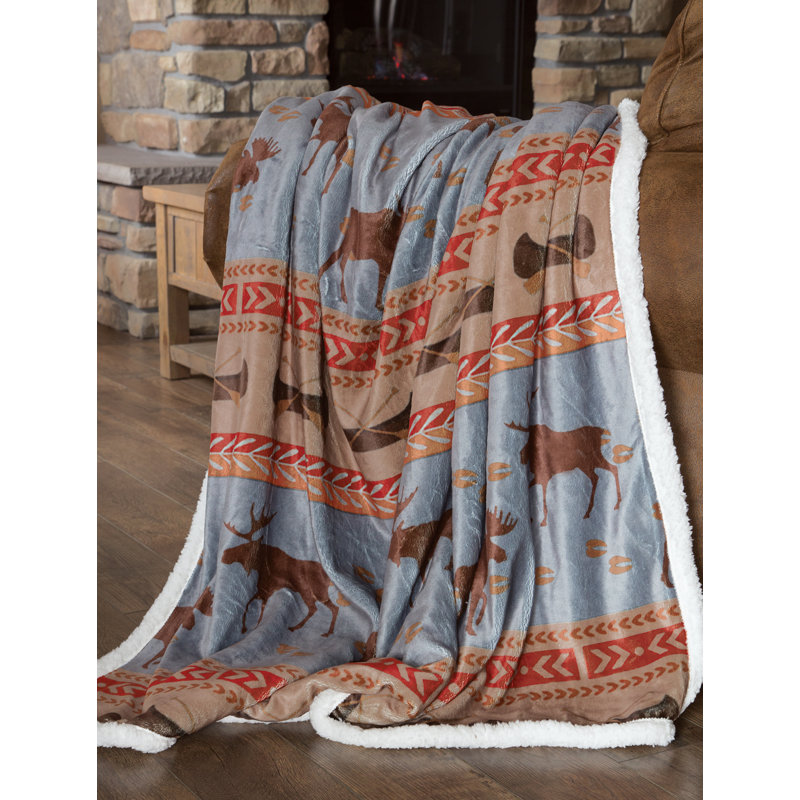 Couverture en molleton Sherpa Moose Tracks