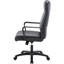 Chaise en cuir reconstitué à haut dossier