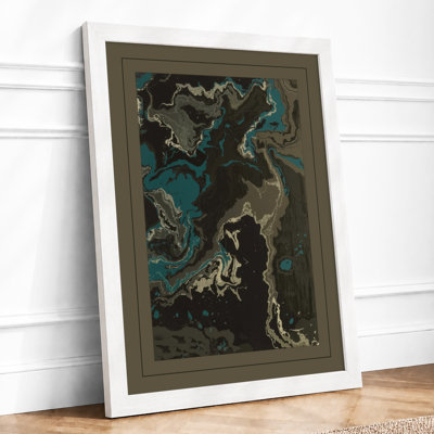 Swirling Depths Abstract - Print