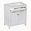 Meuble-lavabo avec lavabo en céramique et armoire de salle de bain moderne à 2 portes avec portes à fermeture douce et charnières de haute qualité-659715098