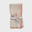 Lobster embroidered dinner napkins, coral