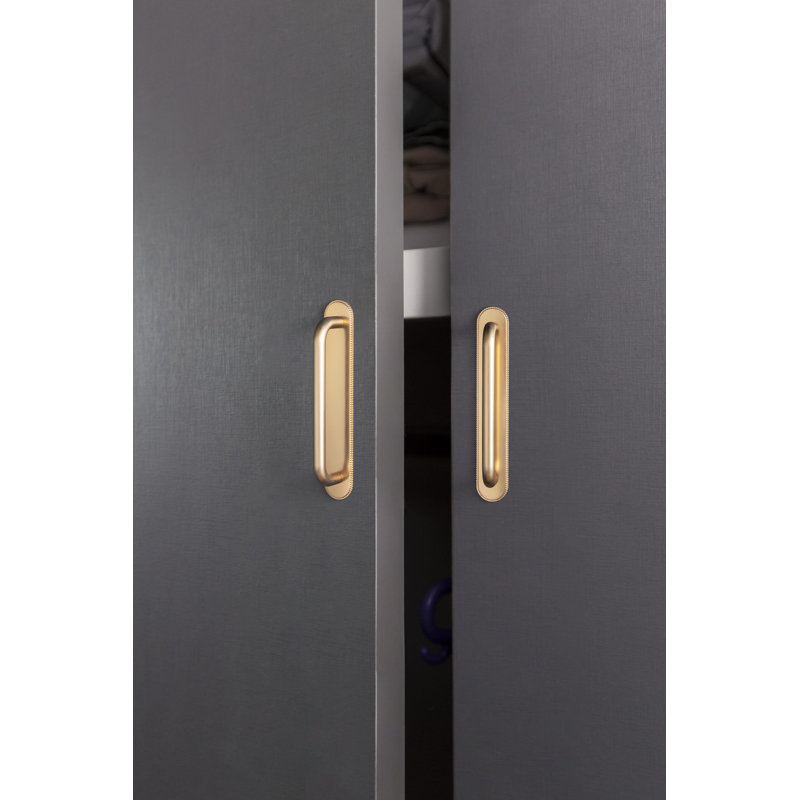 Poignée d'armoire avec plaque arrière American Classic, 5", Bronze champagne
