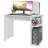 Gaming Computer Desk 39 Inch with 2 Shelves and Headphone Hanger Wooden Sturdy Home Office Table for Kids and Adults-1173432479