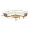 Ensemble de conversation modulaire avec coussins imperméables - Ensemble de canapés d'extérieur de qualité supérieure-518818122