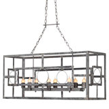 Metropolitan 8 - Light Kitchen Island Geometric Chandelier