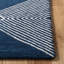 Tapis bleu marine / ivoire en laine touffeté à la main Konopka-1934759942