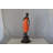 Young Lady In Orange Bronze Statue - Size: 7"L X 26"W X 25"H.