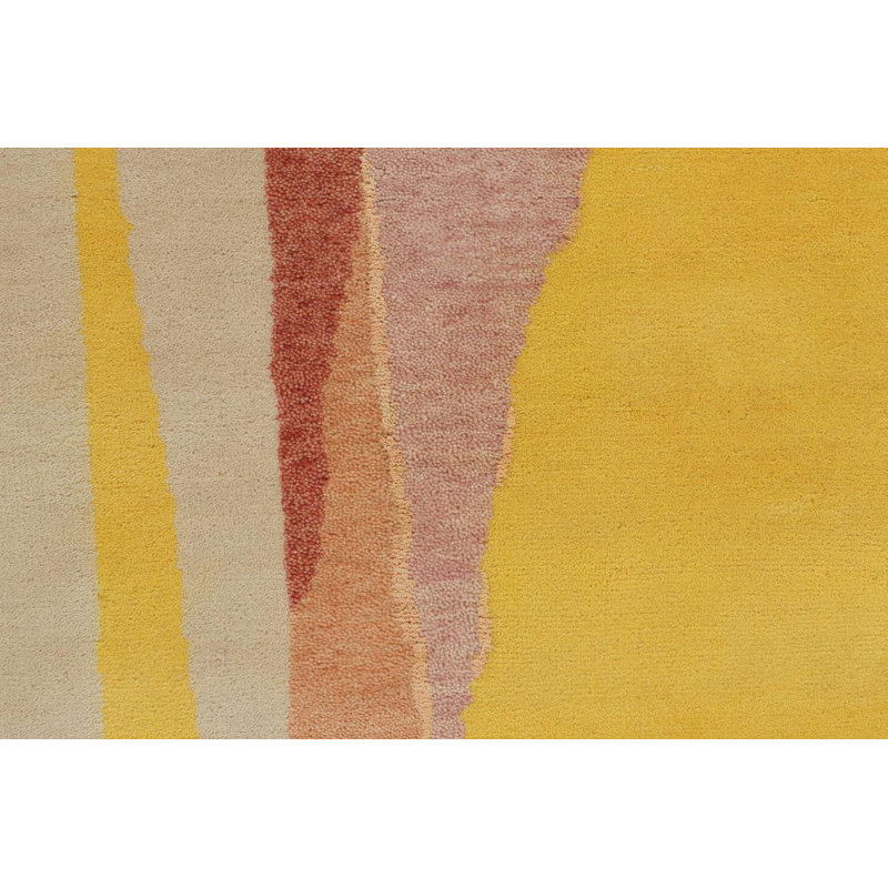 Hand Knotted Geometric Area Rug, Rectangle 8' x 10'