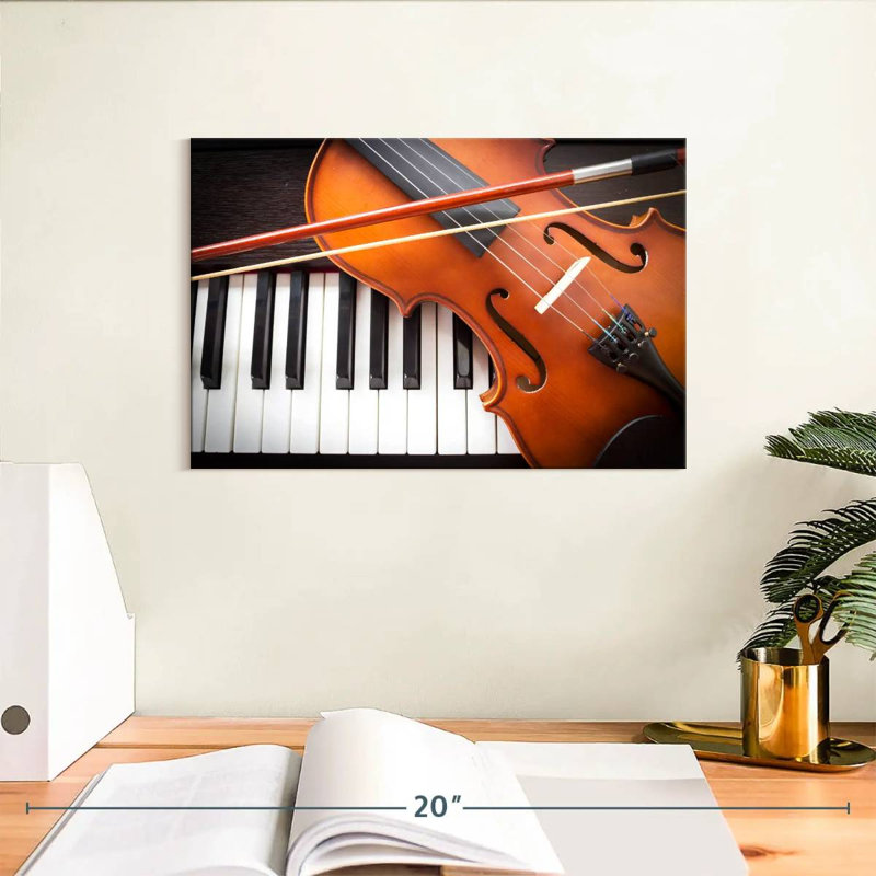 Abarca, violon et instruments de piano, H 8 po x l 12 po