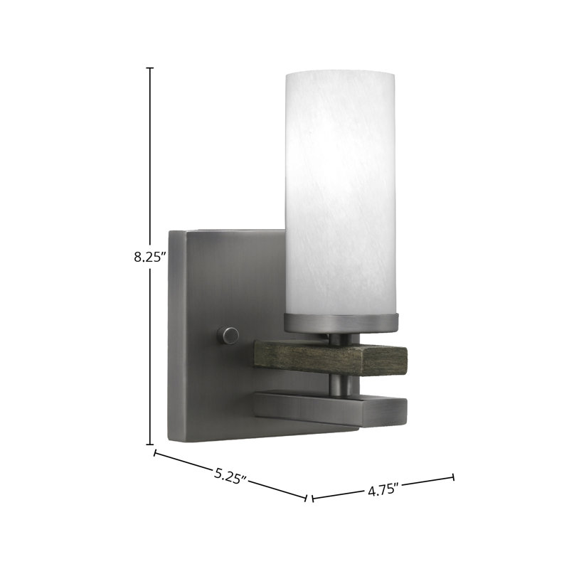 Belmont Wall Sconce, Graphite Gray/Brown