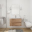 Meuble-lavabo mural avec lavabo en gel