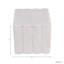 Boîte de rangement décorative carrée en marbre festonné avec couvercle pour la présentation de la maison - Boîte de rangement moderne pour décoration de chambre à coucher - 5 po, blanc et ivoire